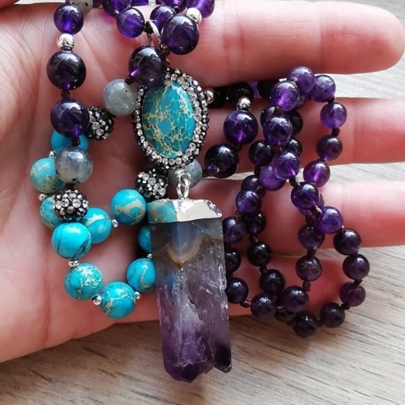 Purple Amethyst & Labradorite - Picture 3 of 5